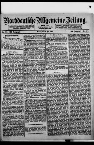 Norddeutsche allgemeine Zeitung vom 23.07.1905