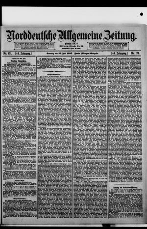 Norddeutsche allgemeine Zeitung vom 23.07.1905