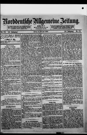 Norddeutsche allgemeine Zeitung vom 28.07.1905