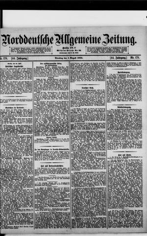 Norddeutsche allgemeine Zeitung on Aug 1, 1905