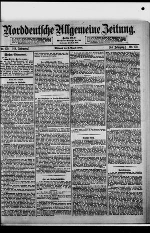Norddeutsche allgemeine Zeitung vom 02.08.1905
