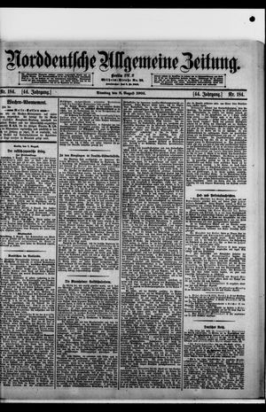 Norddeutsche allgemeine Zeitung vom 08.08.1905