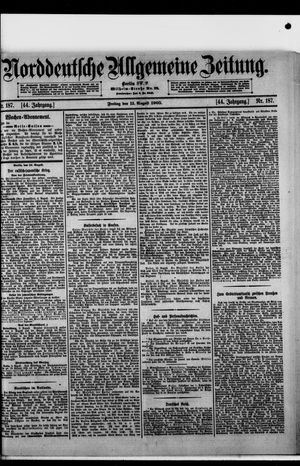 Norddeutsche allgemeine Zeitung vom 11.08.1905