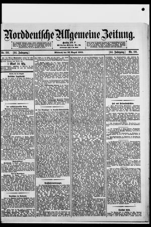 Norddeutsche allgemeine Zeitung vom 16.08.1905