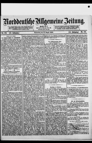 Norddeutsche allgemeine Zeitung vom 17.08.1905
