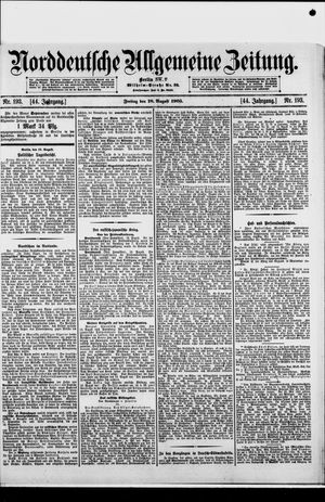 Norddeutsche allgemeine Zeitung vom 18.08.1905
