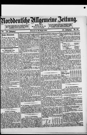 Norddeutsche allgemeine Zeitung vom 23.08.1905