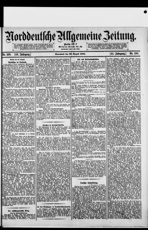 Norddeutsche allgemeine Zeitung vom 26.08.1905