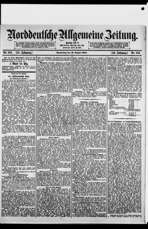 Norddeutsche allgemeine Zeitung vom 31.08.1905