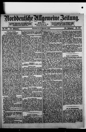 Norddeutsche allgemeine Zeitung vom 02.09.1905