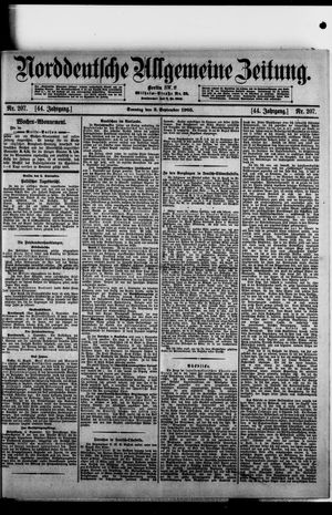 Norddeutsche allgemeine Zeitung vom 03.09.1905
