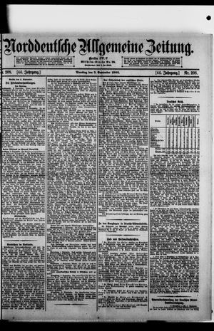 Norddeutsche allgemeine Zeitung vom 05.09.1905