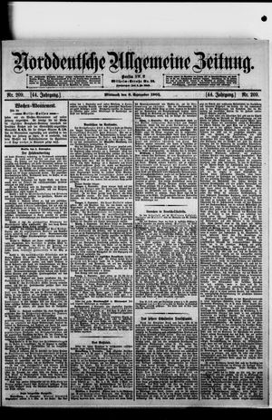 Norddeutsche allgemeine Zeitung vom 06.09.1905