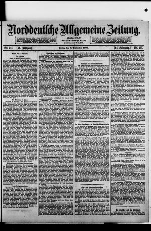 Norddeutsche allgemeine Zeitung vom 08.09.1905