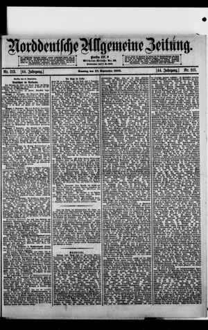 Norddeutsche allgemeine Zeitung vom 10.09.1905