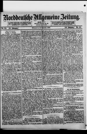 Norddeutsche allgemeine Zeitung vom 13.09.1905