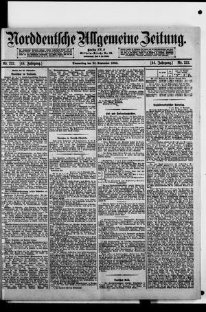 Norddeutsche allgemeine Zeitung vom 21.09.1905
