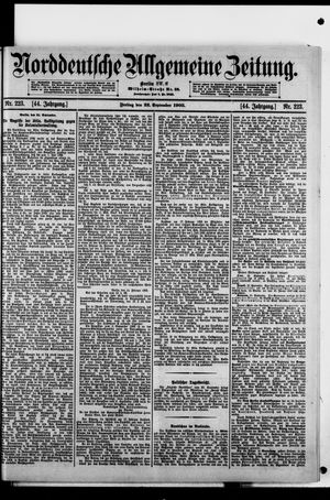 Norddeutsche allgemeine Zeitung vom 22.09.1905