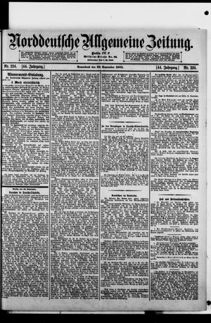Norddeutsche allgemeine Zeitung vom 23.09.1905