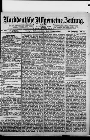 Norddeutsche allgemeine Zeitung vom 24.09.1905