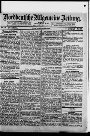 Norddeutsche allgemeine Zeitung vom 26.09.1905