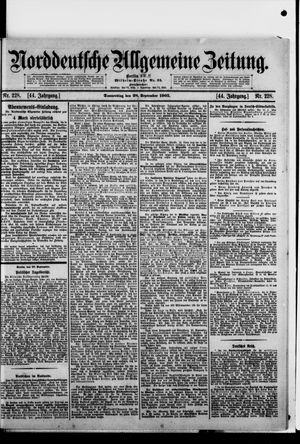 Norddeutsche allgemeine Zeitung on Sep 28, 1905