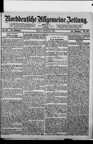 Norddeutsche allgemeine Zeitung vom 29.09.1905