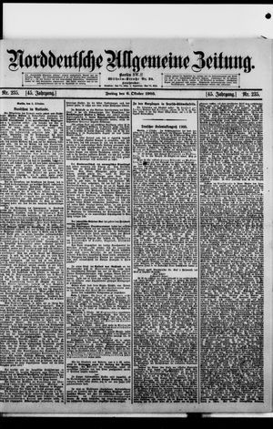 Norddeutsche allgemeine Zeitung on Oct 6, 1905