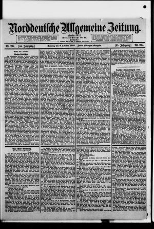 Norddeutsche allgemeine Zeitung vom 08.10.1905