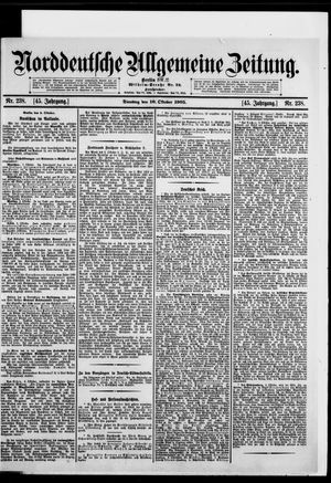 Norddeutsche allgemeine Zeitung vom 10.10.1905