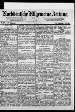 Norddeutsche allgemeine Zeitung vom 11.10.1905