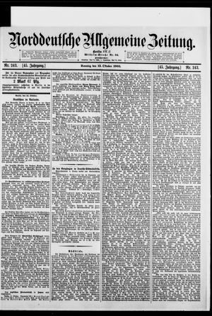 Norddeutsche allgemeine Zeitung on Oct 15, 1905