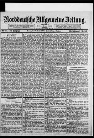 Norddeutsche allgemeine Zeitung vom 15.10.1905