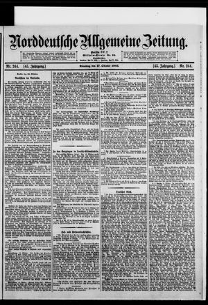 Norddeutsche allgemeine Zeitung vom 17.10.1905
