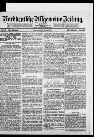 Norddeutsche allgemeine Zeitung on Oct 18, 1905