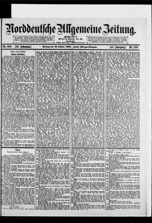 Norddeutsche allgemeine Zeitung vom 22.10.1905
