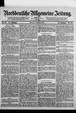 Norddeutsche allgemeine Zeitung vom 03.11.1905