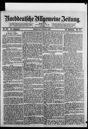 Norddeutsche allgemeine Zeitung on Nov 8, 1905