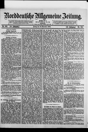 Norddeutsche allgemeine Zeitung vom 10.11.1905