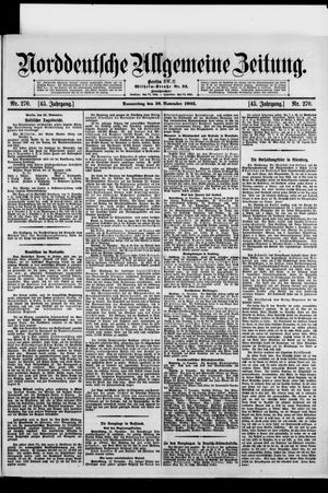 Norddeutsche allgemeine Zeitung on Nov 16, 1905