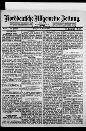 Norddeutsche allgemeine Zeitung on Nov 17, 1905