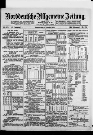 Norddeutsche allgemeine Zeitung vom 18.11.1905