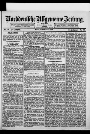 Norddeutsche allgemeine Zeitung on Nov 19, 1905