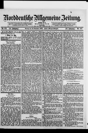 Norddeutsche allgemeine Zeitung on Nov 19, 1905
