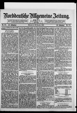 Norddeutsche allgemeine Zeitung on Nov 22, 1905