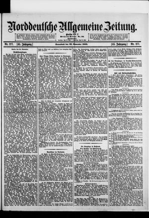 Norddeutsche allgemeine Zeitung vom 25.11.1905