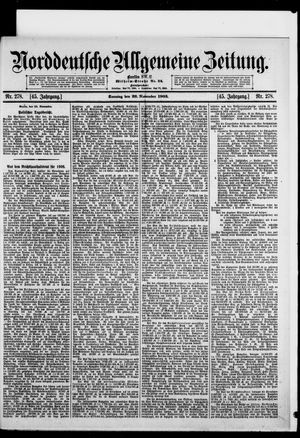Norddeutsche allgemeine Zeitung vom 26.11.1905