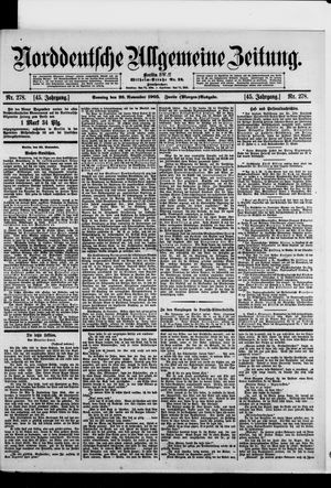 Norddeutsche allgemeine Zeitung on Nov 26, 1905