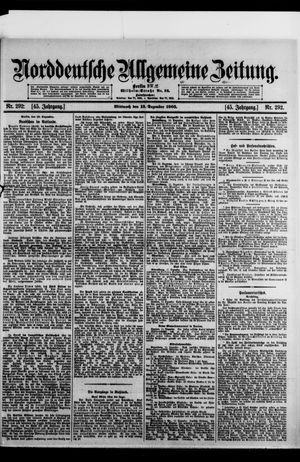 Norddeutsche allgemeine Zeitung vom 13.12.1905
