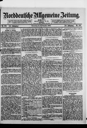 Norddeutsche allgemeine Zeitung vom 14.12.1905